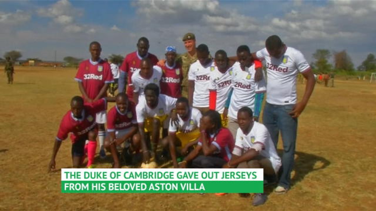 VIRAL: Football: Prince William plays football with children in Kenya