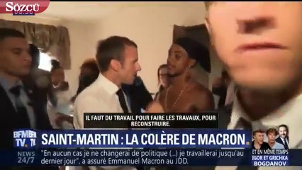 Macron'dan skandal görüntü