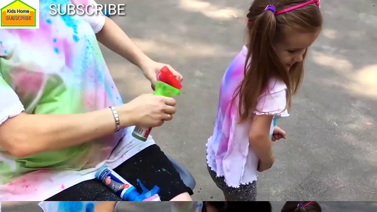 Learn Colors with Color T-SHIRT Educational video for Children & Giant Stacking Rings