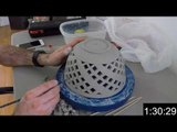 Artist Creates Perforated Ceramic Pot