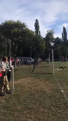 Arrêt d'Hugo lors du dernier Tir aux buts de Vierzon en Coupe Gambardella