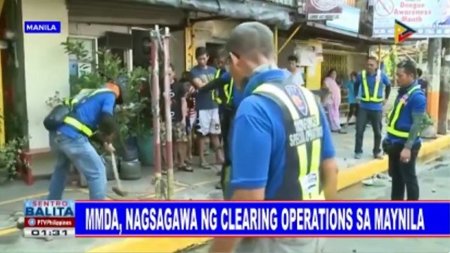 MMDA, nagsagawa ng clearing operations sa Maynila