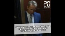 Le sénateur Jeff Flake pris à partie par deux femmes avant son vote de soutien à Brett Kavanaugh