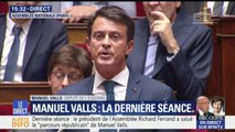 Les derniers mots de Manuel Valls à l'Assemblée nationale: 