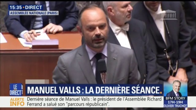 Vous n'avez jamais suscité l'indifférence , Édouard Philippe rend hommage à Manuel Valls