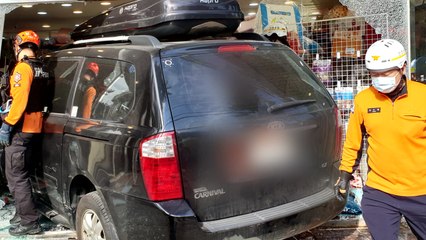 인천서 승합차 애견가게 돌진...운전자만 부상 / YTN