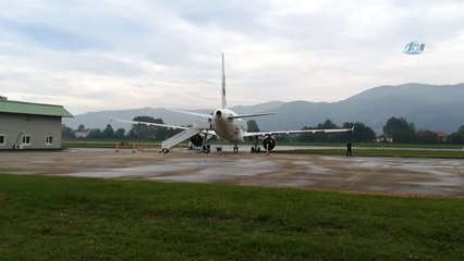 Zonguldak'ta Uçak Pistten Çıktı