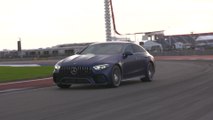 Mercedes-AMG GT 63 S 4MATIC  Driving on the track in Brilliant blue