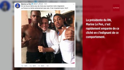 À Saint-Martin une photo d'Emmanuel Macron fait polémique