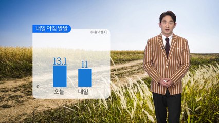 [날씨] 내일 아침 쌀쌀...강원·경북 '첫 서리' 전망 / YTN