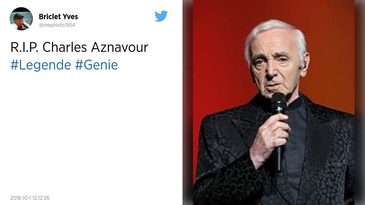 Charles Aznavour est décédé à l'âge de 94 ans.