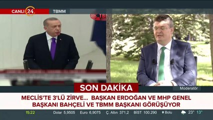 Meclis'te 3'lü zirve