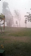 Huge Winds Bring Sideways Rain
