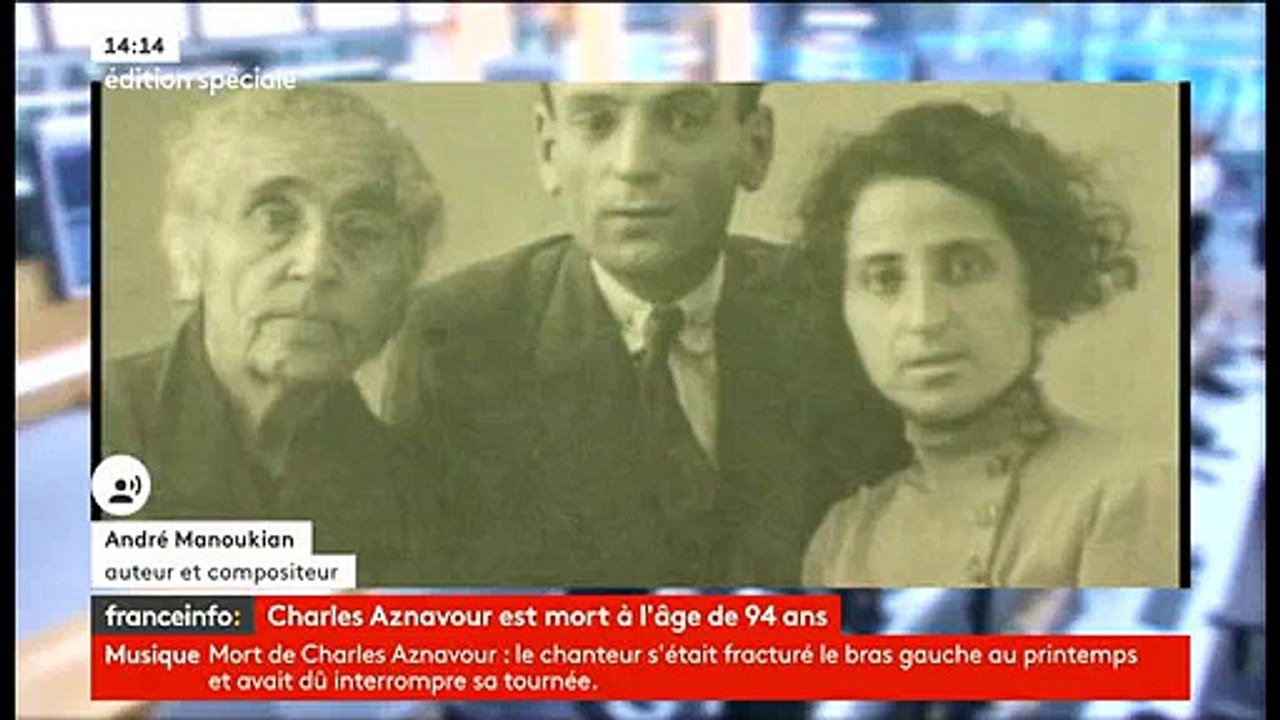 Décès de Charles Aznavour: Regardez la réaction d'André Manoukian