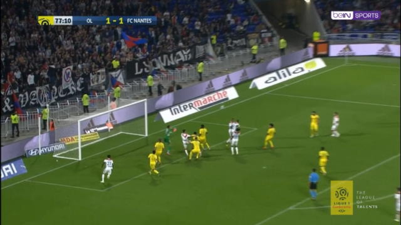 لقطة: الدوري الفرنسي: فقير يُهدر ركلة جزاء حارمًا ليون خطف الفوز أمام نانت