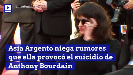 Asia Argento niega rumores que ella provocó el suicidio de Anthony Bourdain