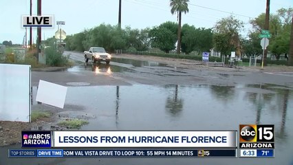 Crews bring lessons from Hurricane Florence back to Phoenix