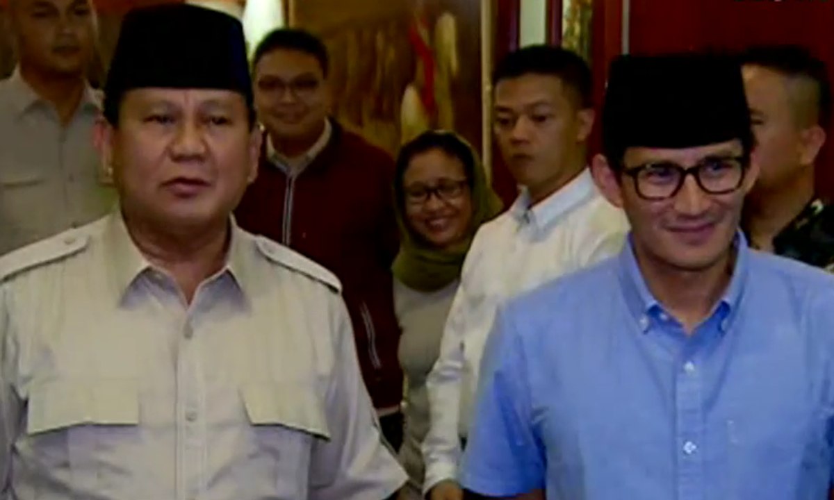 Prabowo-Sandi Siap Bantu Pemerintah Pasca Gempa