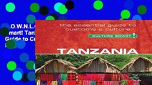 D.O.W.N.L.O.A.D [P.D.F] Culture Smart! Tanzania: The Essential Guide to Customs   Culture by
