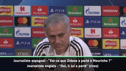 Man Utd - Mourinho a t-il parlé à Zidane ? ''Il a mis un micro dans mon téléphone, il sait''