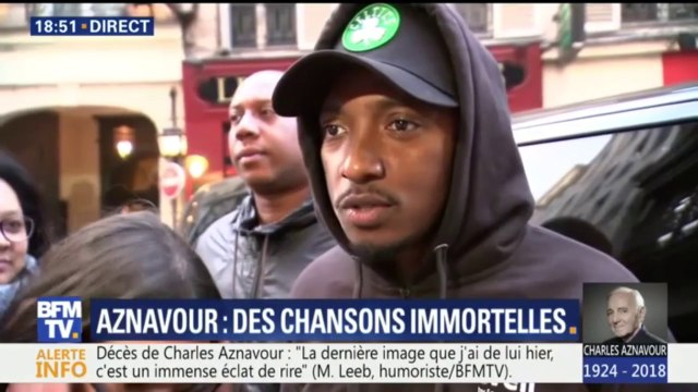 Qu'on continue à honorer les mots , encourage Soprano pour rendre hommage à Charles Aznavour