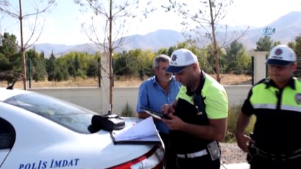Malatya'da drone destekli trafik denetimi