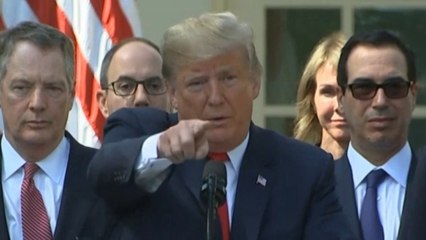 Trump Tells Reporter 'I Know You're Not Thinking' At USMCA Press Conference