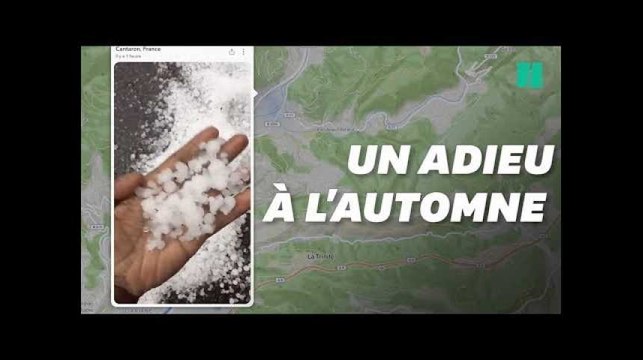 Des pluies de grêlons ont invité l'hiver en Provence