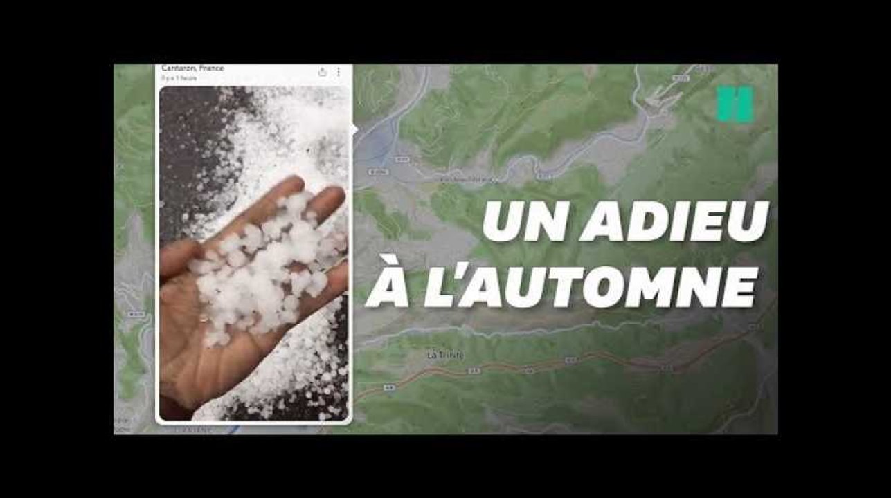 Des pluies de grêlons ont invité l'hiver en Provence