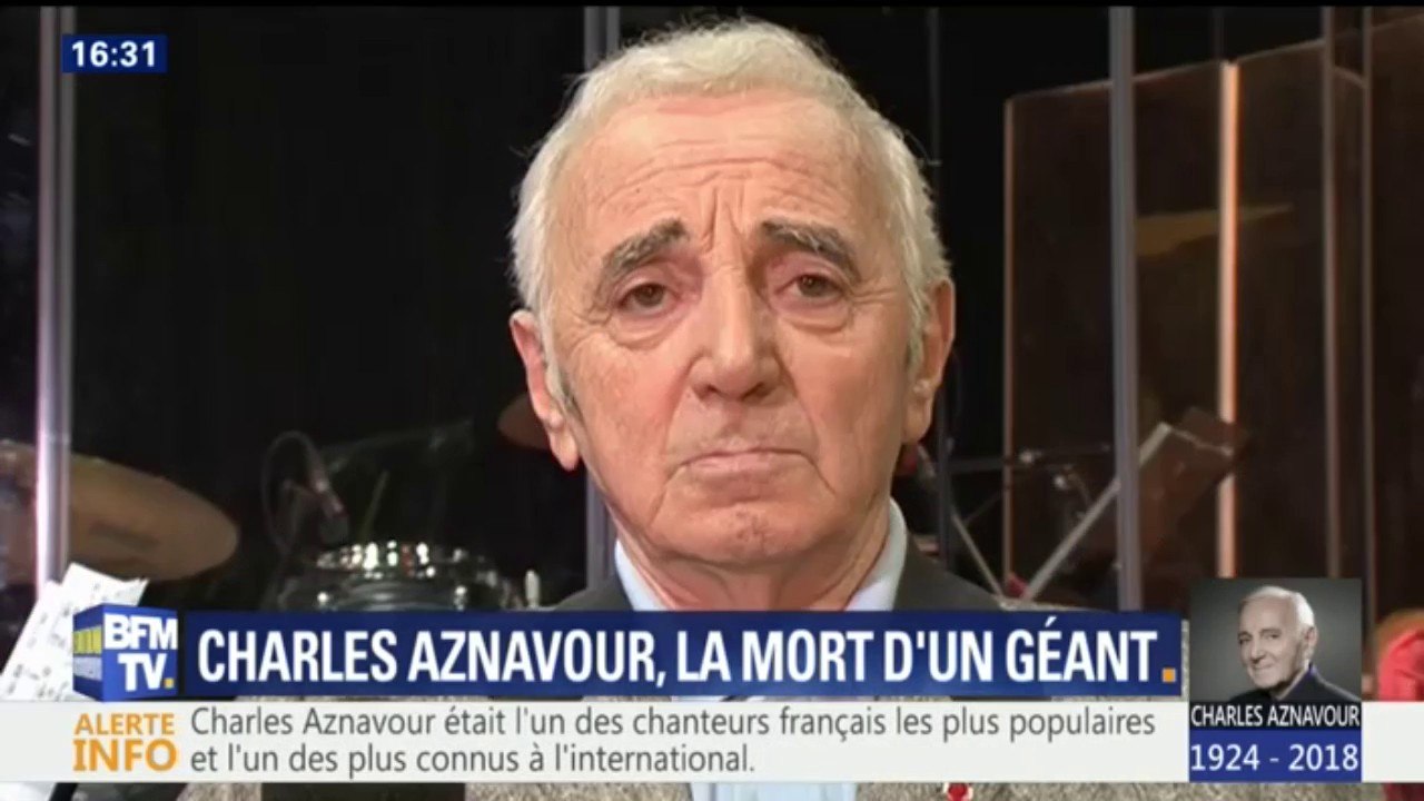 Charles Aznavour "avait la précision de la rime, la précision du mot", rend hommage Michel Sardou