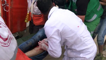 اصابة عدد من الفلسطينيين خلال مواجهات مع القوات الإسرائيلية