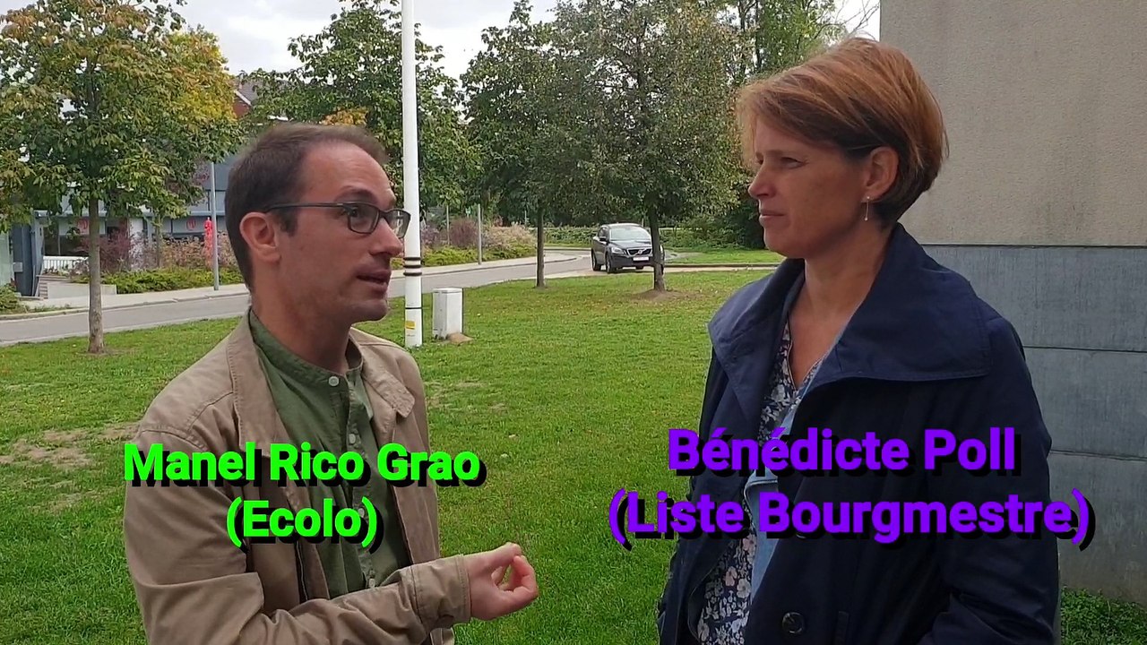 Debat Seneffe la question de Manel Rico Grao à Bénédicte Poll