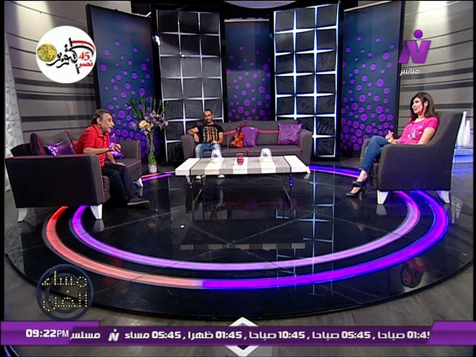 الفنان مجدى عبيد وابنه الفنان الشاب نوار مجدى عبيد فى مساء الفن_
