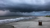 Waterspout Hovers over Galveston Texas