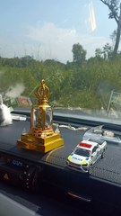 Man on Motorcycle Drives Off Road