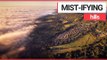 Stunning Footage Of Mist Over Mavern Hills, England | SWNS TV