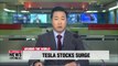 Tesla shares soar after Musk settles with SEC