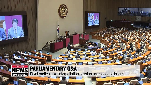 Rival parties hold interpellation session on economic issues