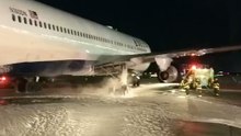 Delta Air Lines Aircraft Aborts Takeoff at JFK Airport After Landing Gear Fire