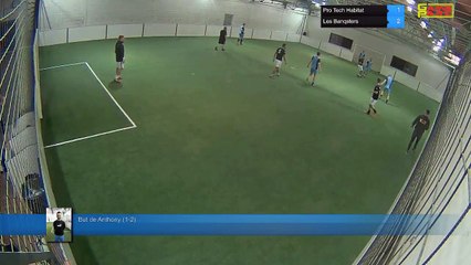 But de Anthony (1-2) - Pro Tech Habitat Vs Les Banqsters - 01/10/18 21:00 - LIGUE 1