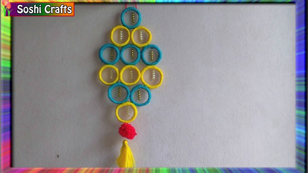 DIY: Wall hanging ideas with carry bags & paper 2018