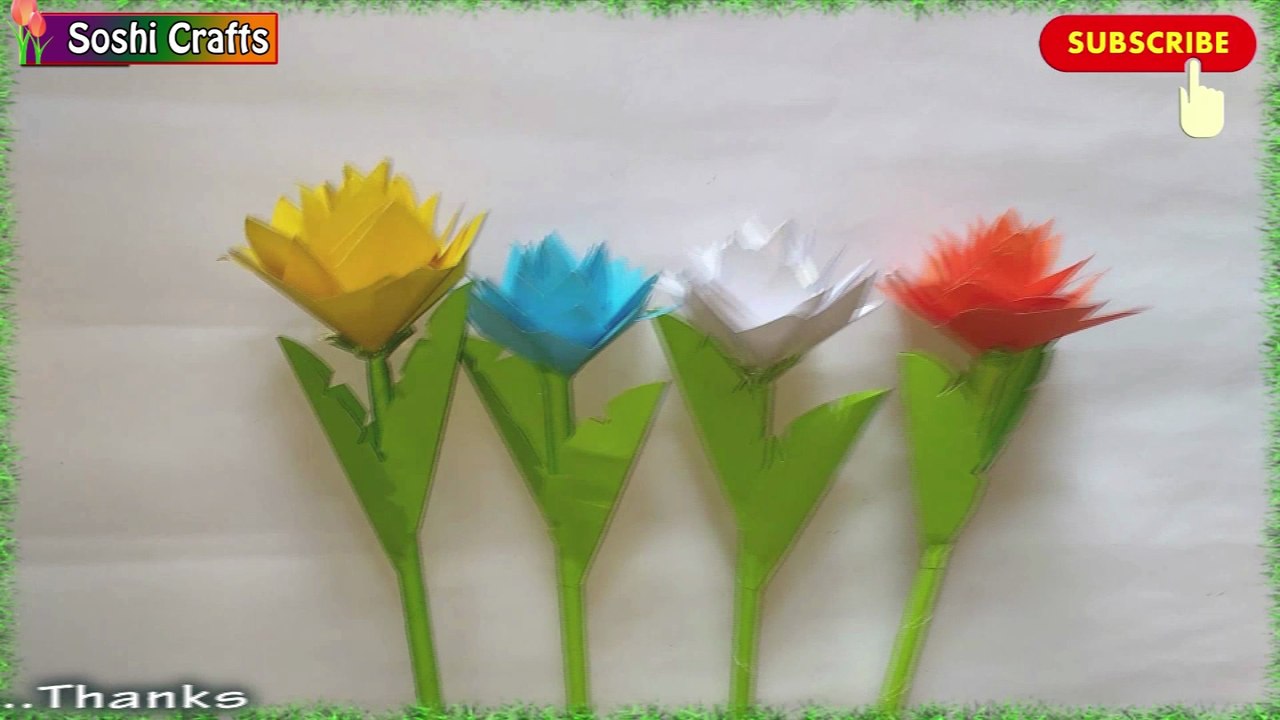 DIY: How to make easy paper flower for room decor 2018