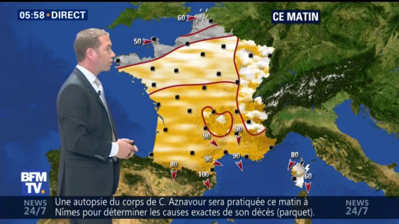 Météo : "De plus en plus de nuages et de petites précipitations sur la partie nord du pays"