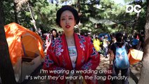 Hanfu is a traditional costume of the Han population of China.  It, along with the culture surrounding it, has grown popular among young Chinese people in recen