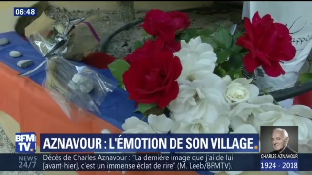 À Mouriès, où habitait Charles Aznavour, les habitants du village lui rendent hommage