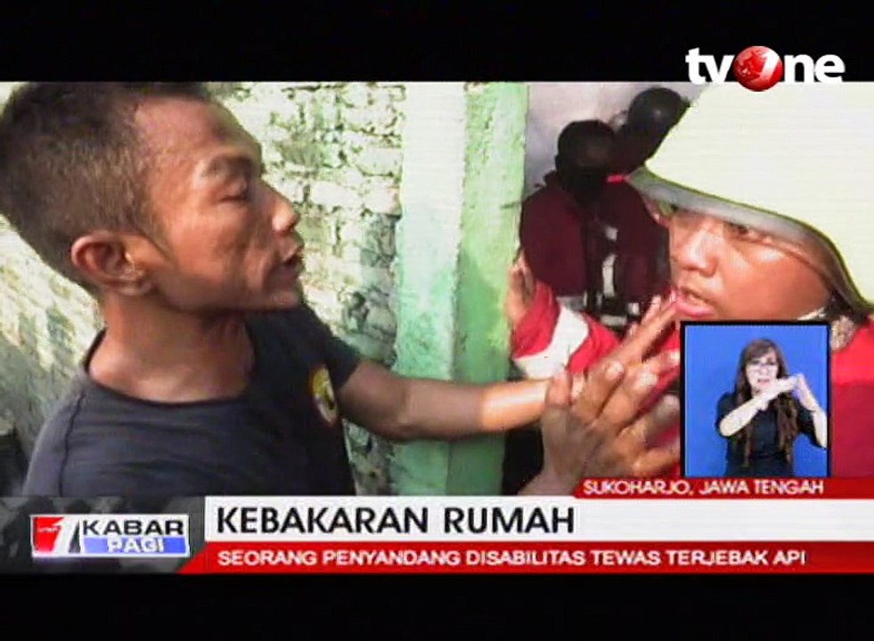 Kebakaran Rumah, Penyandang Disabilitas Tewas Terjebak