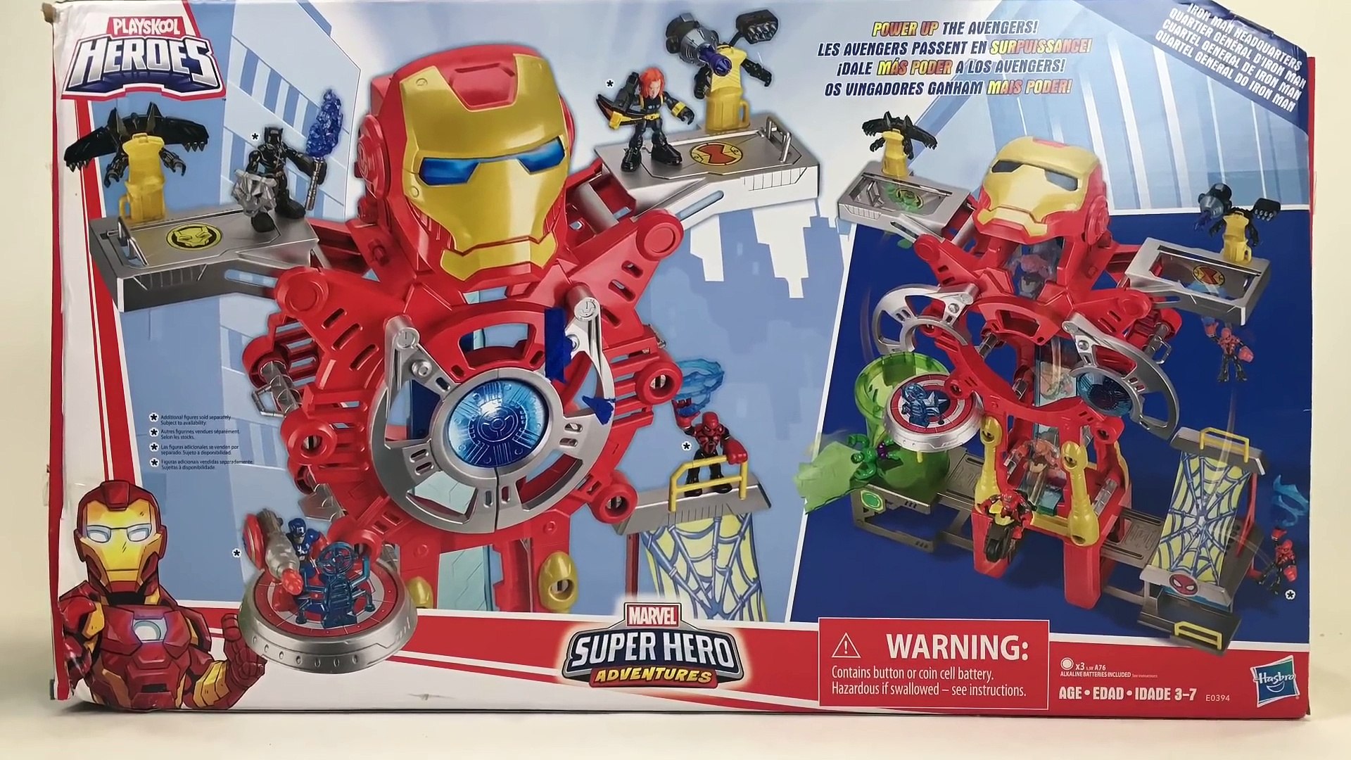 playskool heroes marvel super hero adventures iron man headquarters playset