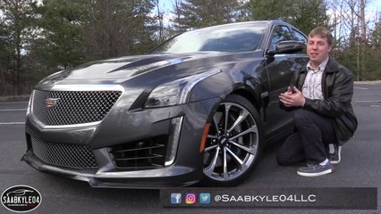 2016 Cadillac CTS-V- Start Up, Test Drive & In Depth Review