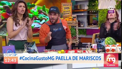 ¡Serrucho preparó una deliciosa PAELLA DE MARISCOS! - Mucho Gusto 2018