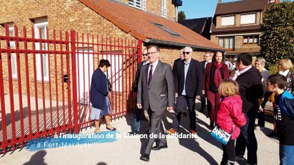 A l'inauguration de la Maison de la solidarité à Fort-Mardyck